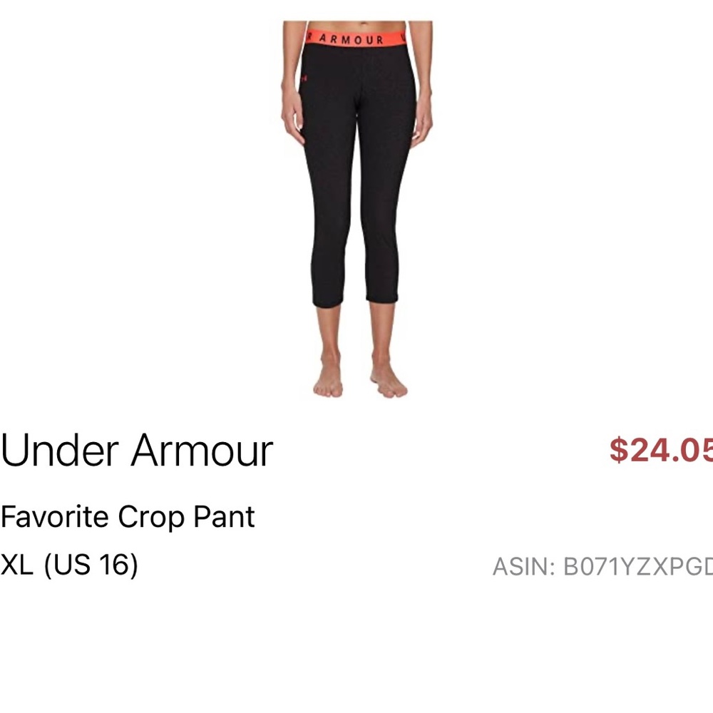 Under armour crop